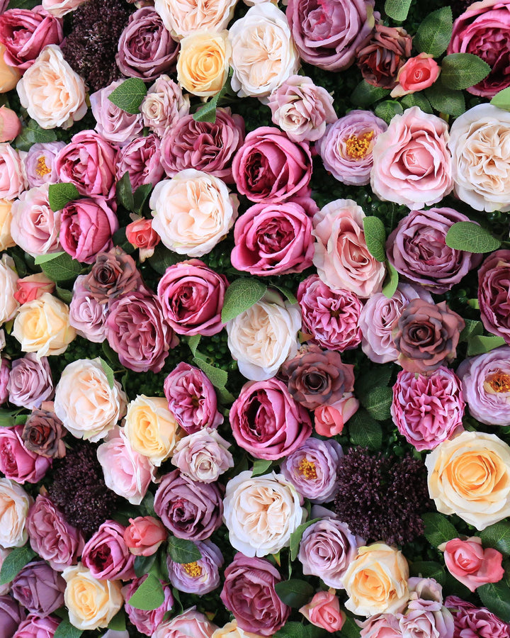 3D Silk Flower Wall Panel, Wedding Backdrop, Event Decor