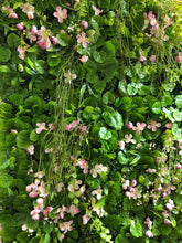 Load image into Gallery viewer, Floral Greenery Wall Panel with Hanging Vines, Photo Booth Backdrop
