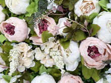 Load image into Gallery viewer, 3D Floral Wall Panel, Silk Flower Backdrop, Wedding Photo Booth Decor (16x24 inches)
