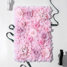 Load image into Gallery viewer, Candy Pink Flower Wall Panel, 3D Silk Floral Backdrop, Event Decor
