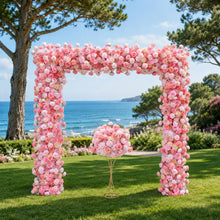 Load image into Gallery viewer, Pink Rose Baby's Breath Floral Centerpiece - 20"
