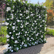 Load image into Gallery viewer, Wedding Flower Wall Backdrop, Bridal Artificial Floral Wall Roll Up for Ceremony Photo Booth | 50% Return Refund Option
