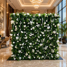 Load image into Gallery viewer, Wedding Flower Wall Backdrop, Bridal Artificial Floral Wall Roll Up for Ceremony Photo Booth | 50% Return Refund Option
