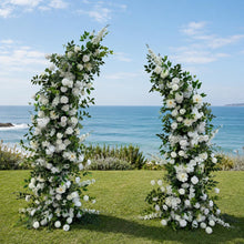 Load image into Gallery viewer, Horn-Shaped Wedding Arch Flowers 6ft/7ft | 50% Return Refund Option
