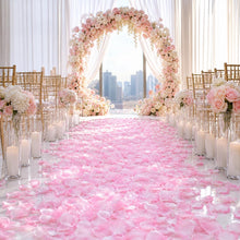 Load image into Gallery viewer, 1000 Pcs Artificial Rose Petals [Blush Pink Microfiber Rose Petal Confetti] for Wedding Aisle, Flower Girl Toss &amp; Reception Decor

