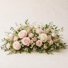 Load image into Gallery viewer, Made-to-Order Wedding Backdrop with Drapery, Floral Arch, Aisle Flowers and Altar Decor [Romantic Pink Garden Veil Collection]
