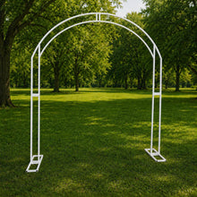 Load image into Gallery viewer, Made to Order Wedding Arch Flowers, Chiffon Draping, Ceremony Backdrop, Arch Stand | [Cascading Veil Collection]
