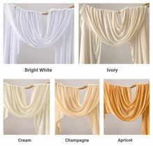 Load image into Gallery viewer, Made-to-Order Wedding Backdrop with Drapery, Floral Arch, Aisle Flowers, Altar Decor [Soft Neutral Garden Veil Collection]
