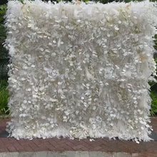 Load and play video in Gallery viewer, 5D Wedding Flower Wall Backdrop, Roll Up Fabric Floral Wall for Ceremony Photo Booth | 50% Return Refund Option
