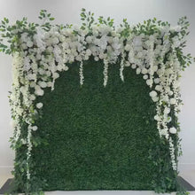 Load and play video in Gallery viewer, 8x8 ft Garden of Eden Roll Up Flower Wall Backdrop, Wedding Photo Booth | 50% Return Refund Option
