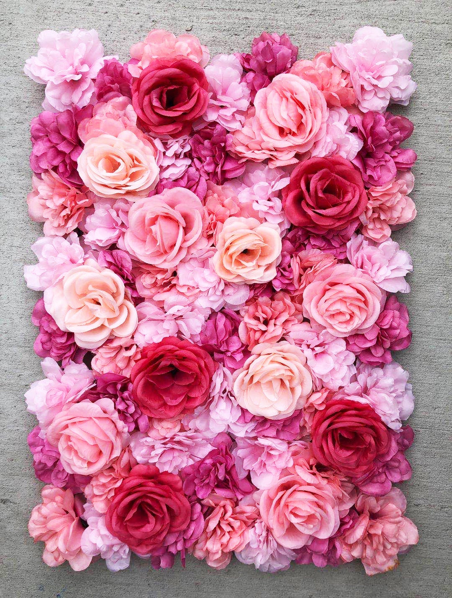 Artificial Flowers Decoration Wall Paper