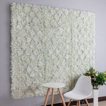 Load image into Gallery viewer, Pure White Flower Wall 3D Artificial Flower Panel Home Shop Party Holiday Wall Decor Photo Background Backdrop Setting Floral Arrangement
