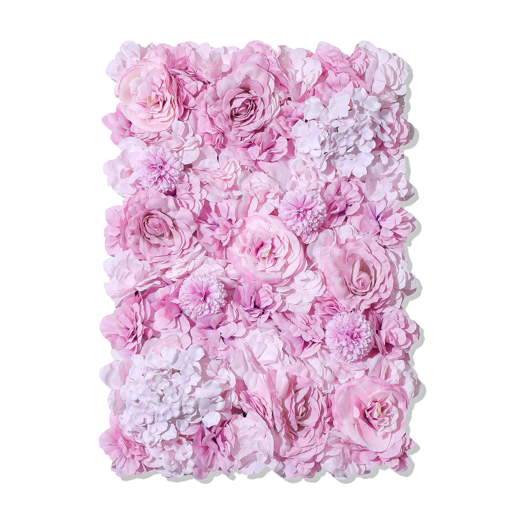 Dusty Rose Flower Wall 3D Artificial Flower Panel Home Shop Party Holiday Wall Decor Photography Background Backdrop Setting Floral Wall
